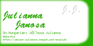 julianna janosa business card